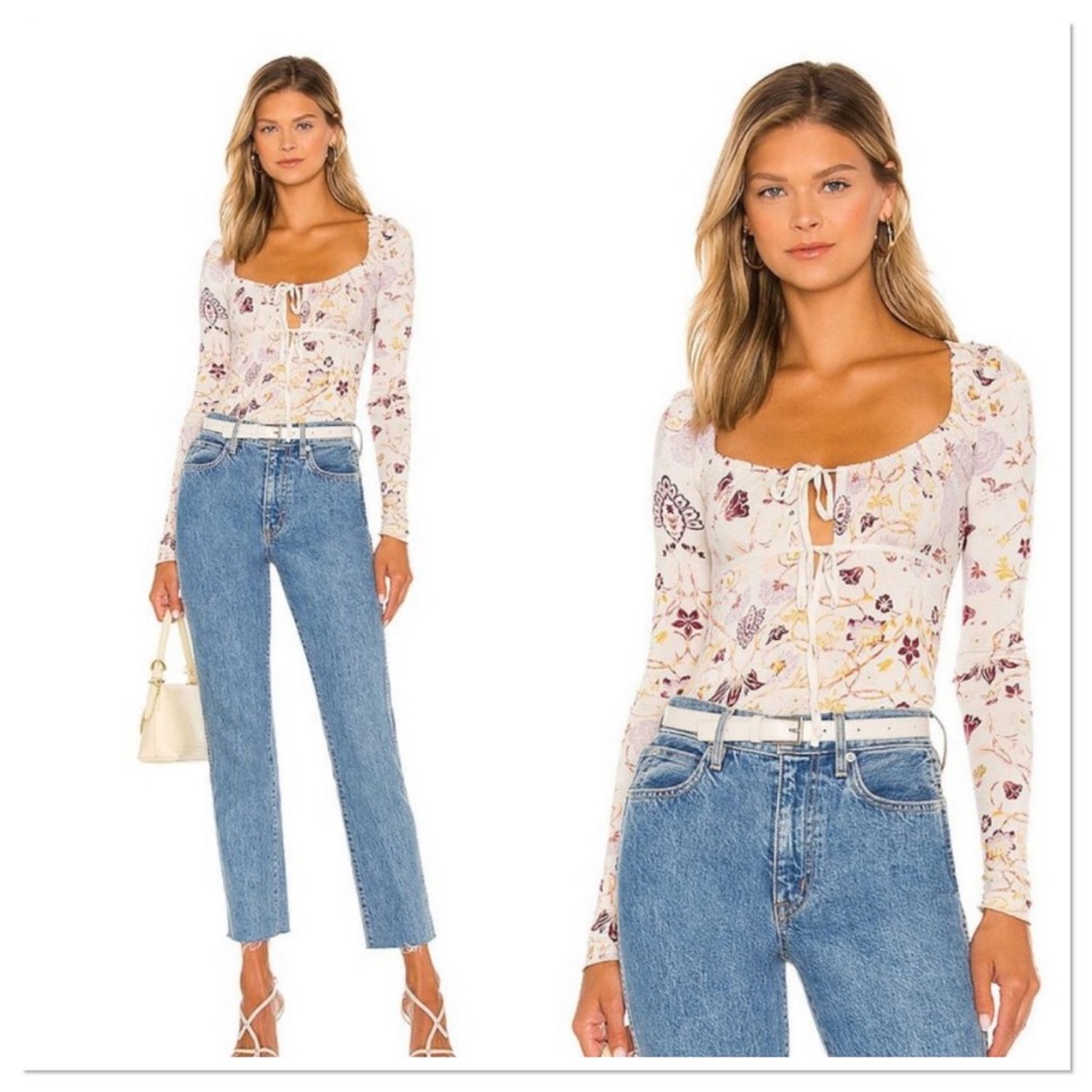 Free People Make It Easy Floral Top Size S NWT